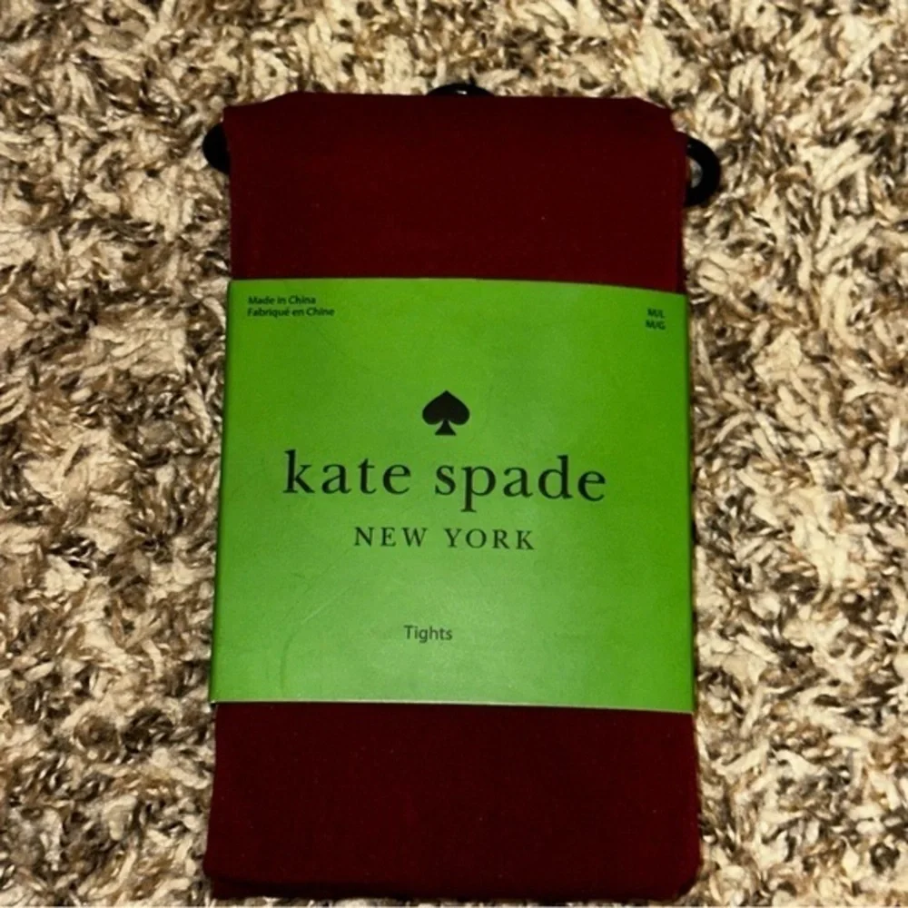 NEW Kate Spade New York Burgundy Tights Women’s Pantyhose Size M/L